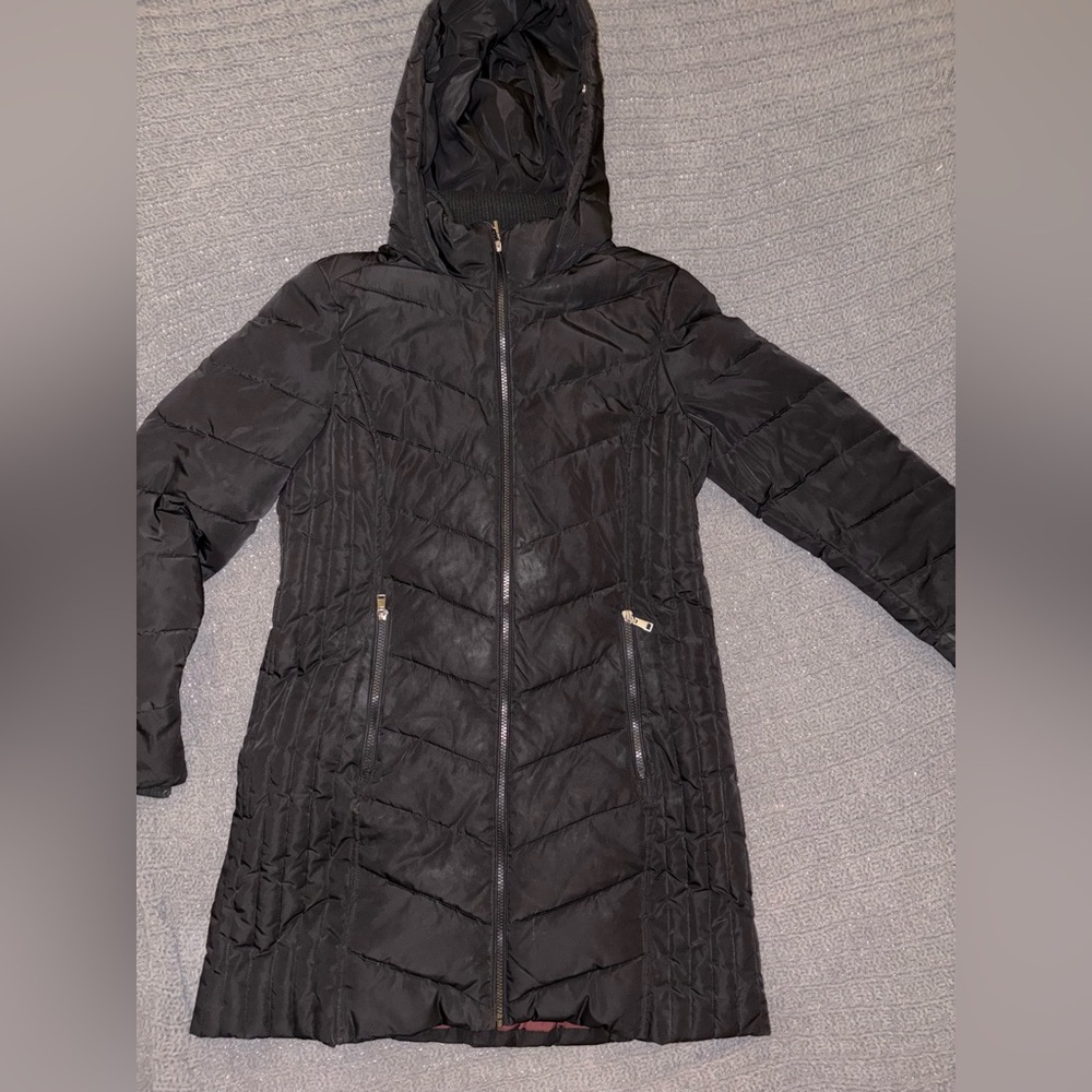 Tommy Hilfiger Women's Long Black Puffer Jacket